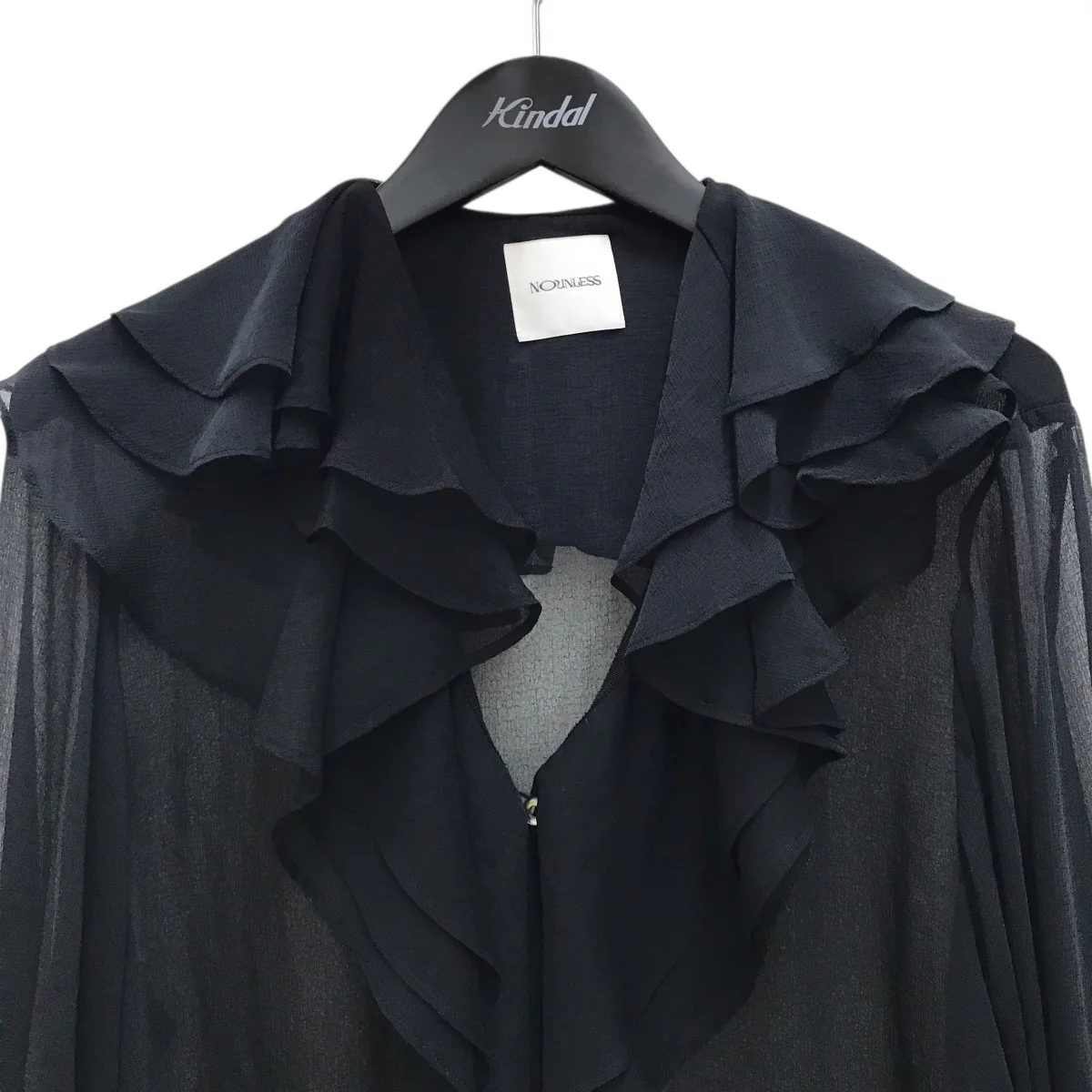 24SSAIRY RUFFLE OVER BLOUSEラッフルブラウス112410430160 - Image 5