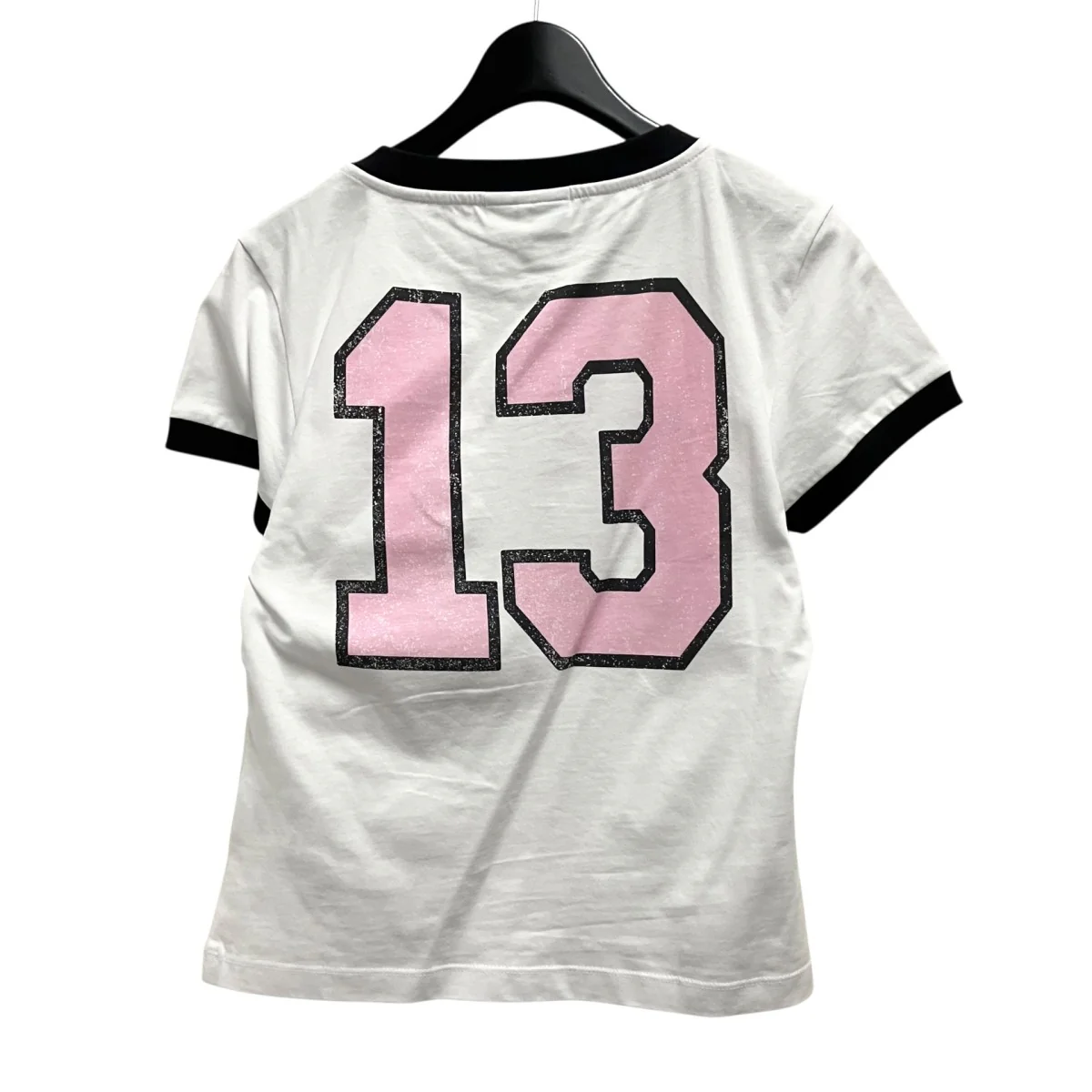 Basic Jersey Witch Small TショートスリーブプリントリンガーTシャツT4156 - Image 2
