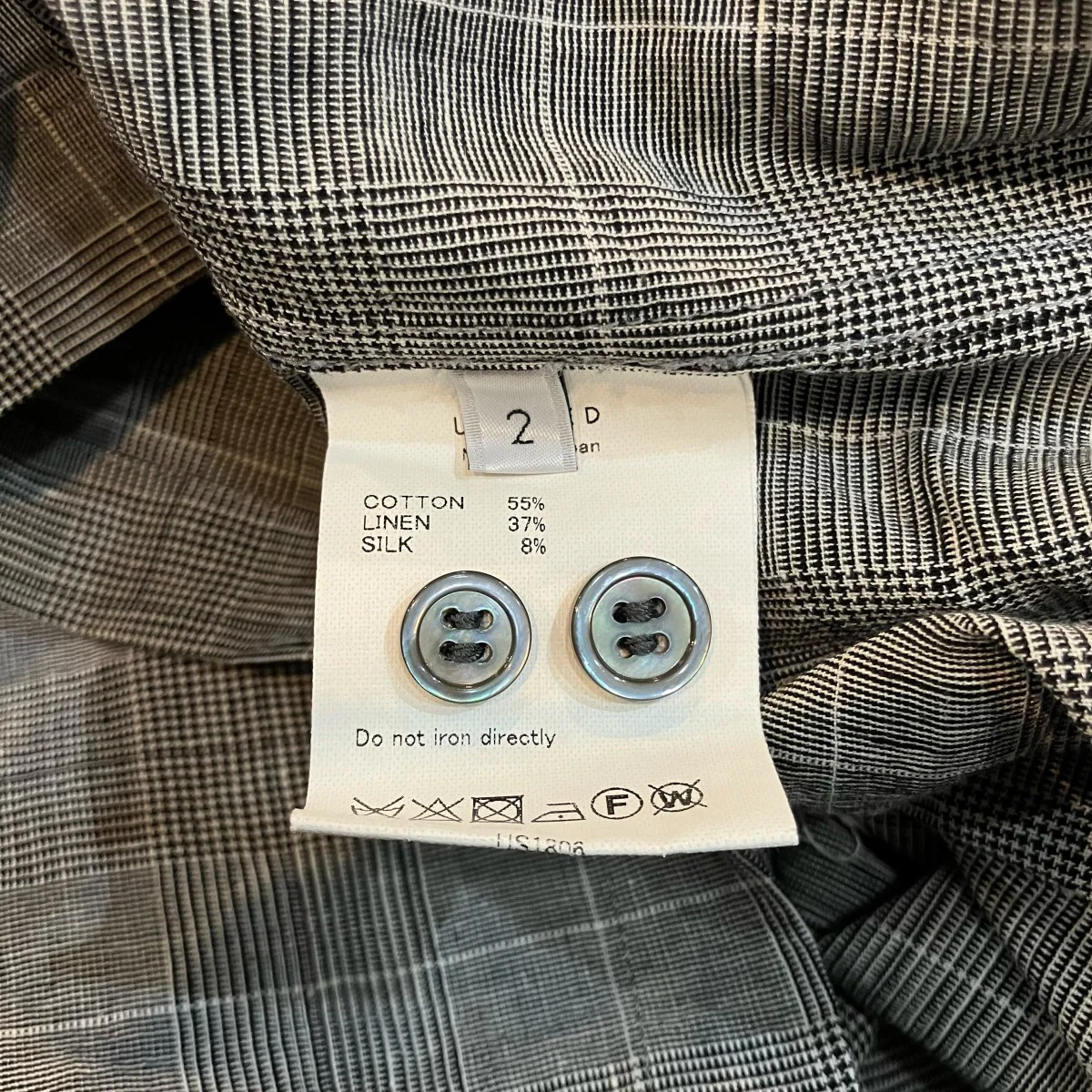 「glen check short sleeve shirt」グレンチェック半袖シャツUS1806 - Image 6