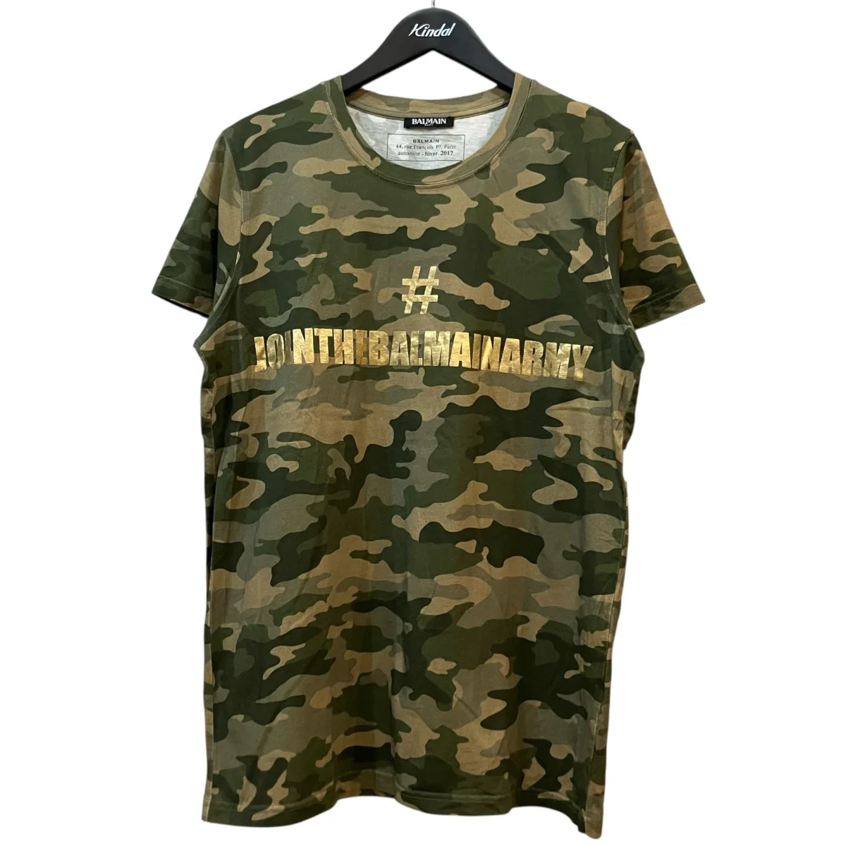 カモフラージュ柄プリントTシャツW7H8601I042M