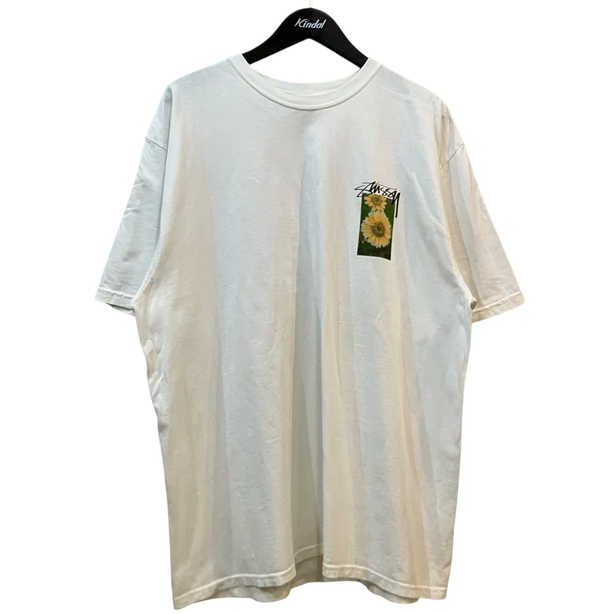 「Flower Grid Pigment Dye Tee」プリントTシャツ
