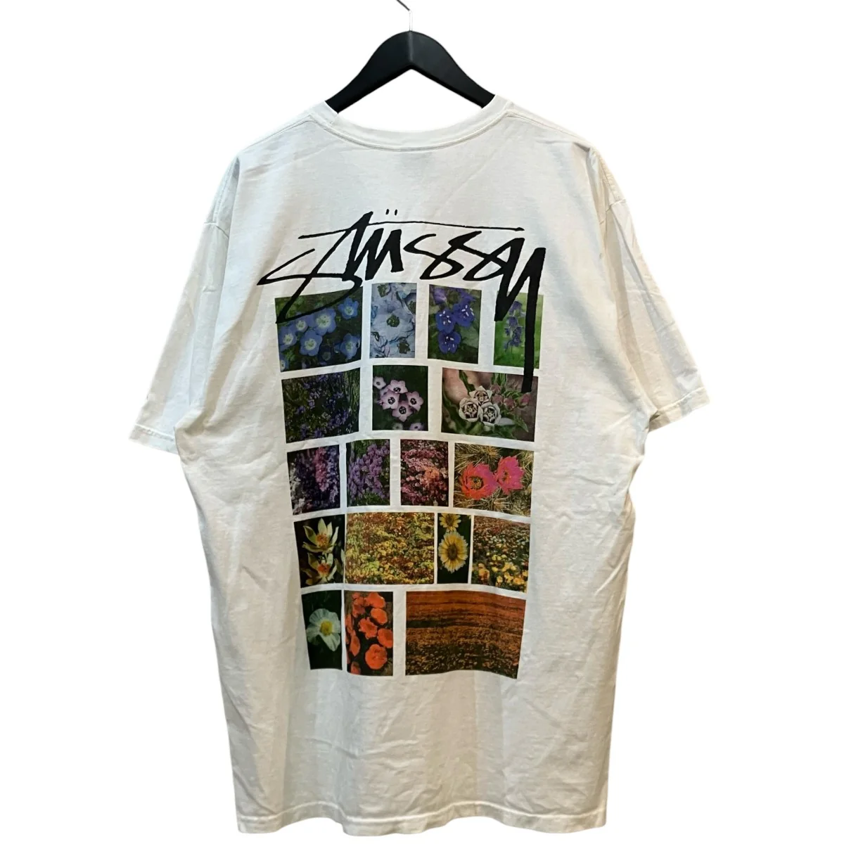 「Flower Grid Pigment Dye Tee」プリントTシャツ - Image 2