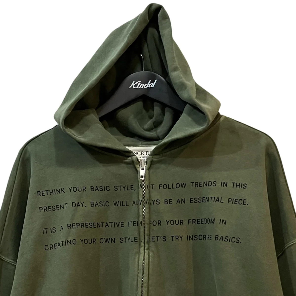 「Basic Zip Hoodie」ジップパーカーI25AW BC114 - Image 3