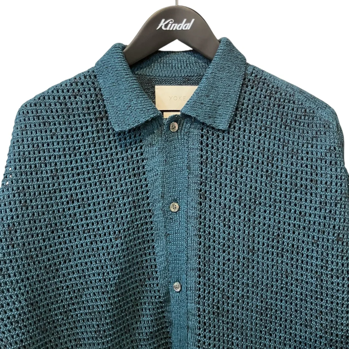 24SS「MESH KNITTED BUTTONED CARDIGAN」メッシュニットカーディガンYK24SS0676S - Image 3