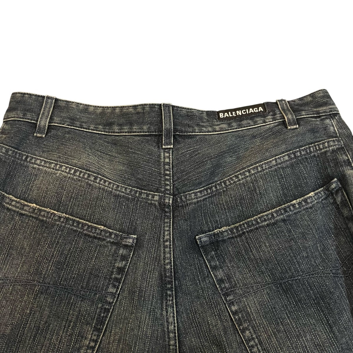 「DOUBLE FRONT WIDE LEG JEANS」デニムパンツ767979 - Image 4