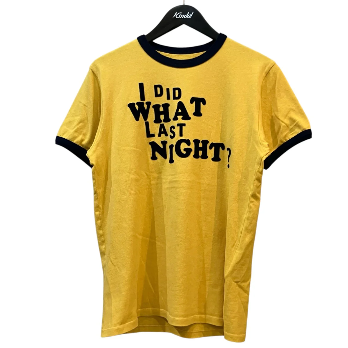 25SS「I DID WHAT LAST NIGHT T SHIRT」リンガーTシャツ