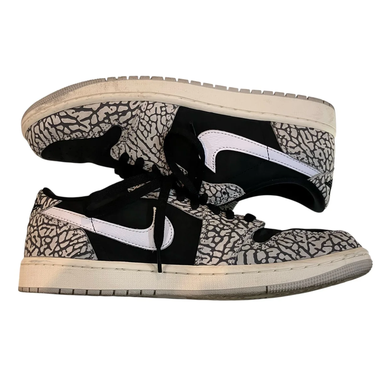 「AIR JORDAN 1 RETRO LOW OG black Cement」スニーカーCZ0790 001 - Image 5