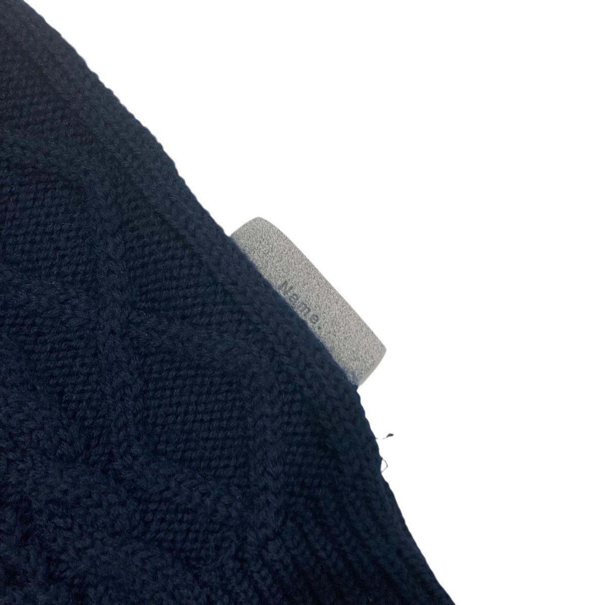 CABLE KNIT OVERSIZED V-NECK VESTVネックニットベストNMKN-19AW-002 - Image 6