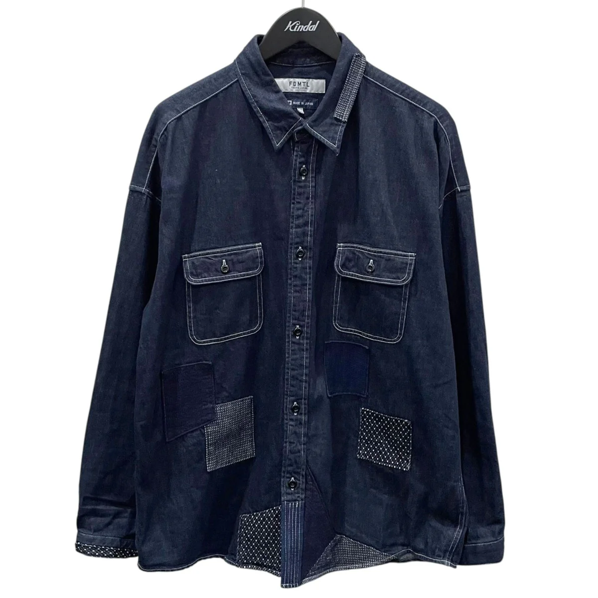 25AW 加工デニムシャツ PATCH DENIM SHIRT RINSE パッチデニムシャツ リンス FA25SH33R
