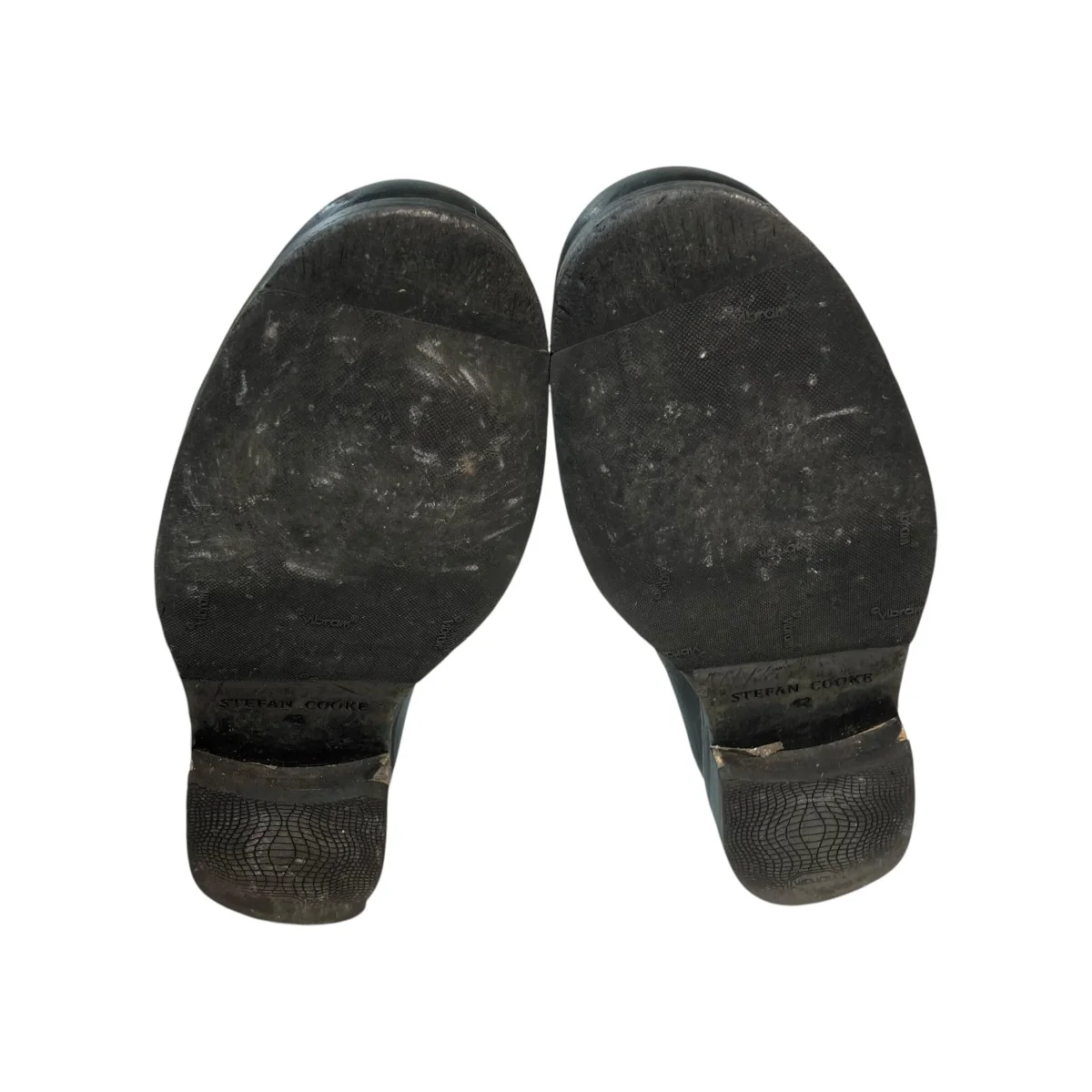 Black Polished Button Loafersローファー - Image 5