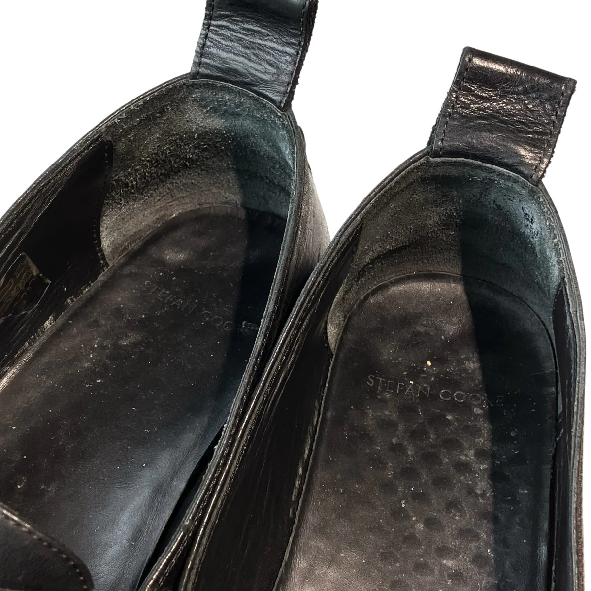 Black Polished Button Loafersローファー - Image 8