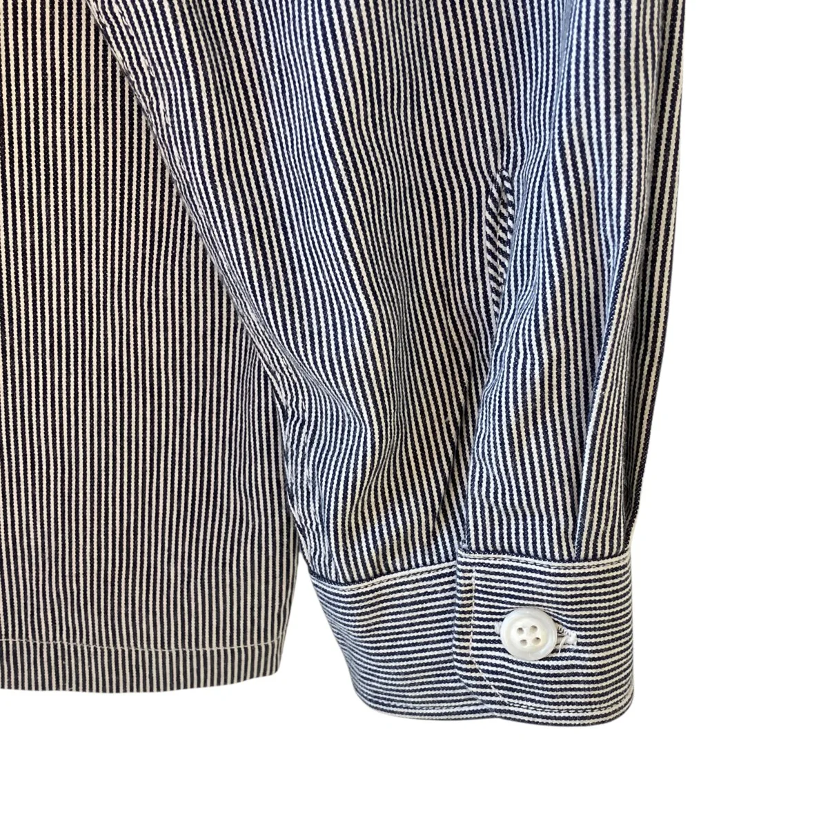 MINE HICKORY STRIPE LS SHIRTストライプ長袖ワークシャツ251WVDS-SHM05 - Image 4