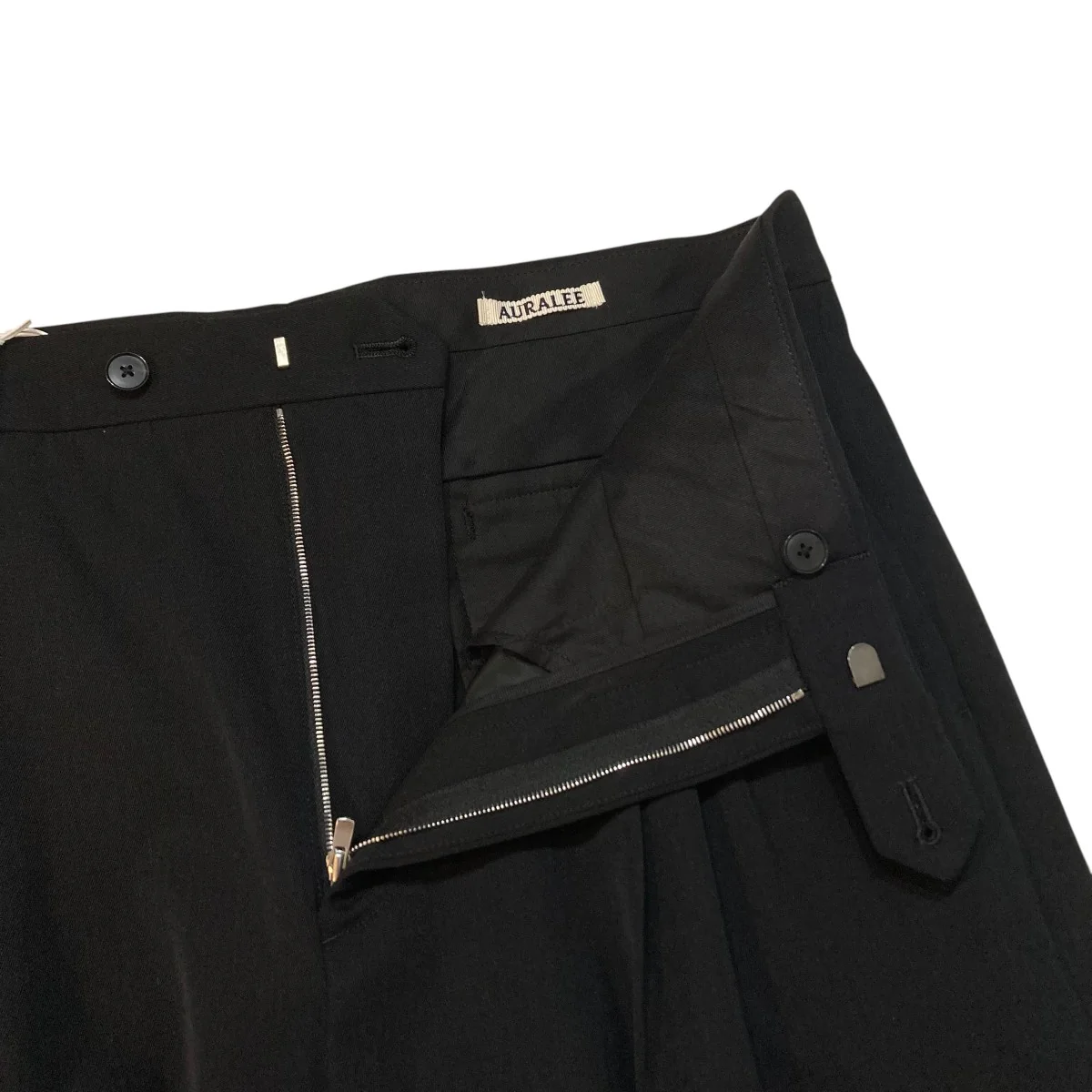 LIGHT WOOL MAX GABARDINE TWO-TUCK SLACKS2タックスラックスパンツA26SP04MG - Image 3