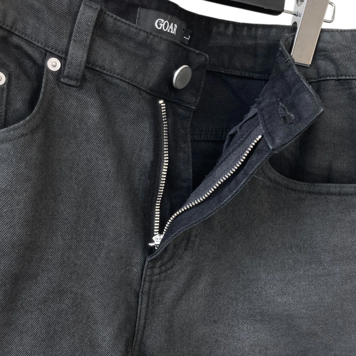 flare pantsコーティングデニムパンツ - Image 3
