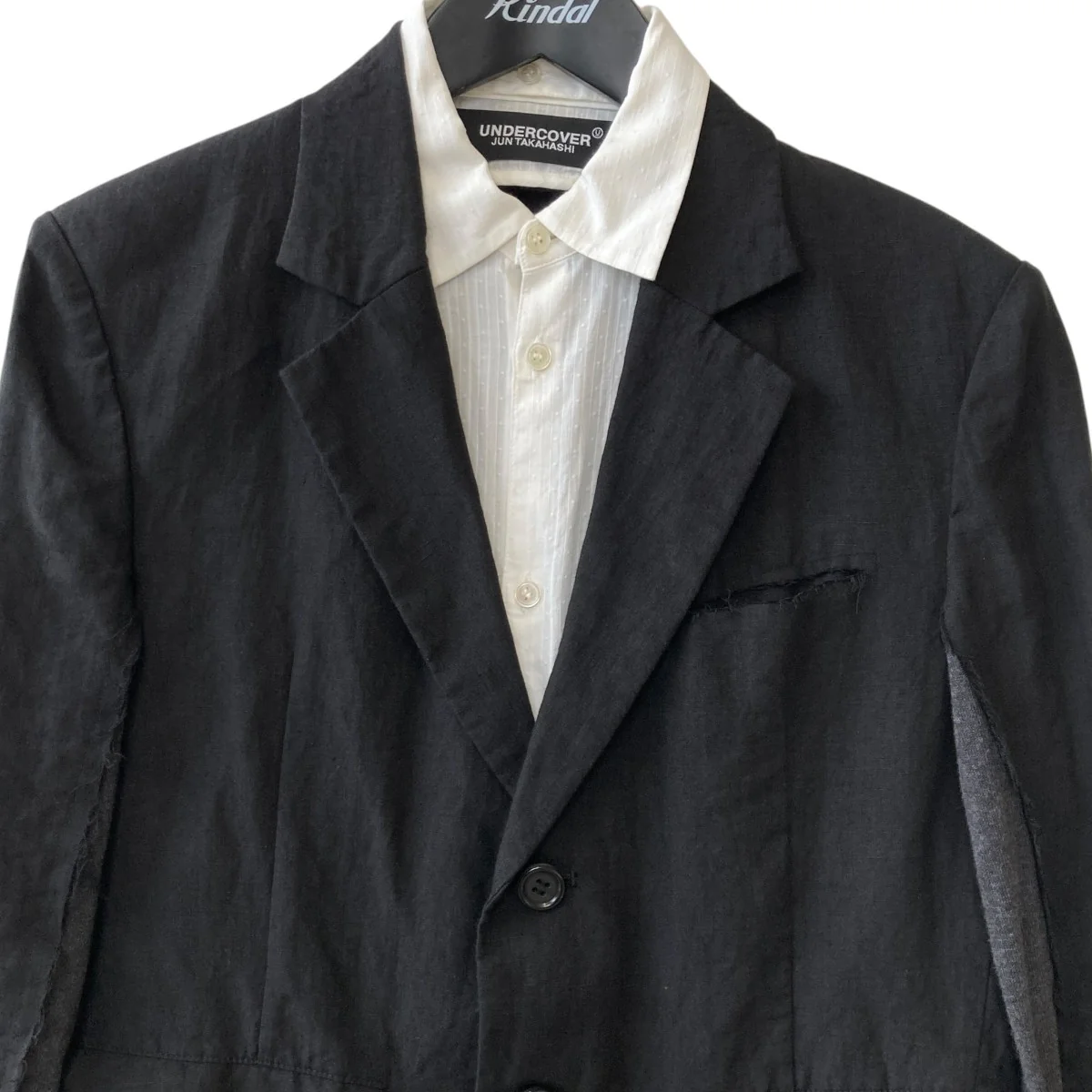Faux Shirt Blazerレーヤード テーラードジャケットUC1A1101 - Image 3