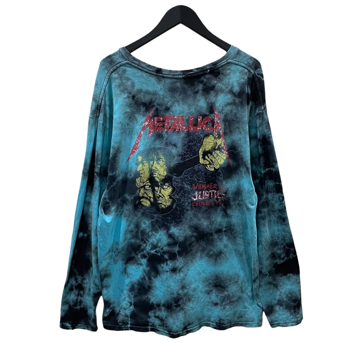 METALLICA メタリカ ヴィンテージ加工タイダイ柄ロングカットソー - Image 2
