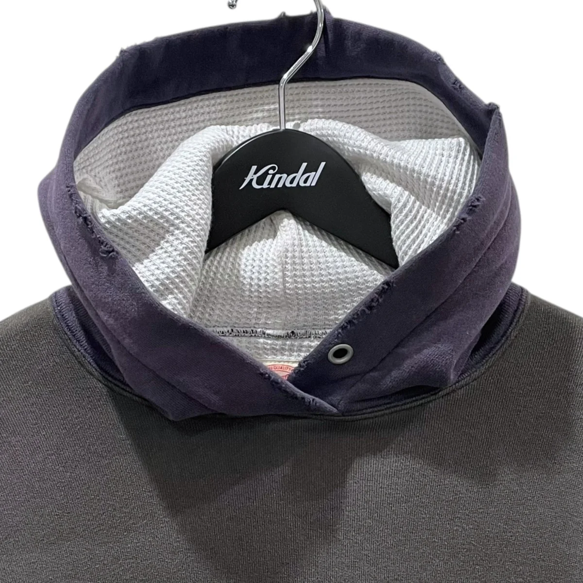 25AW 加工プルオーバーパーカー Fading Double Face Sweat Hoodie フェーディング ダブルフェイス スウェットフーディ 3770 - Image 3
