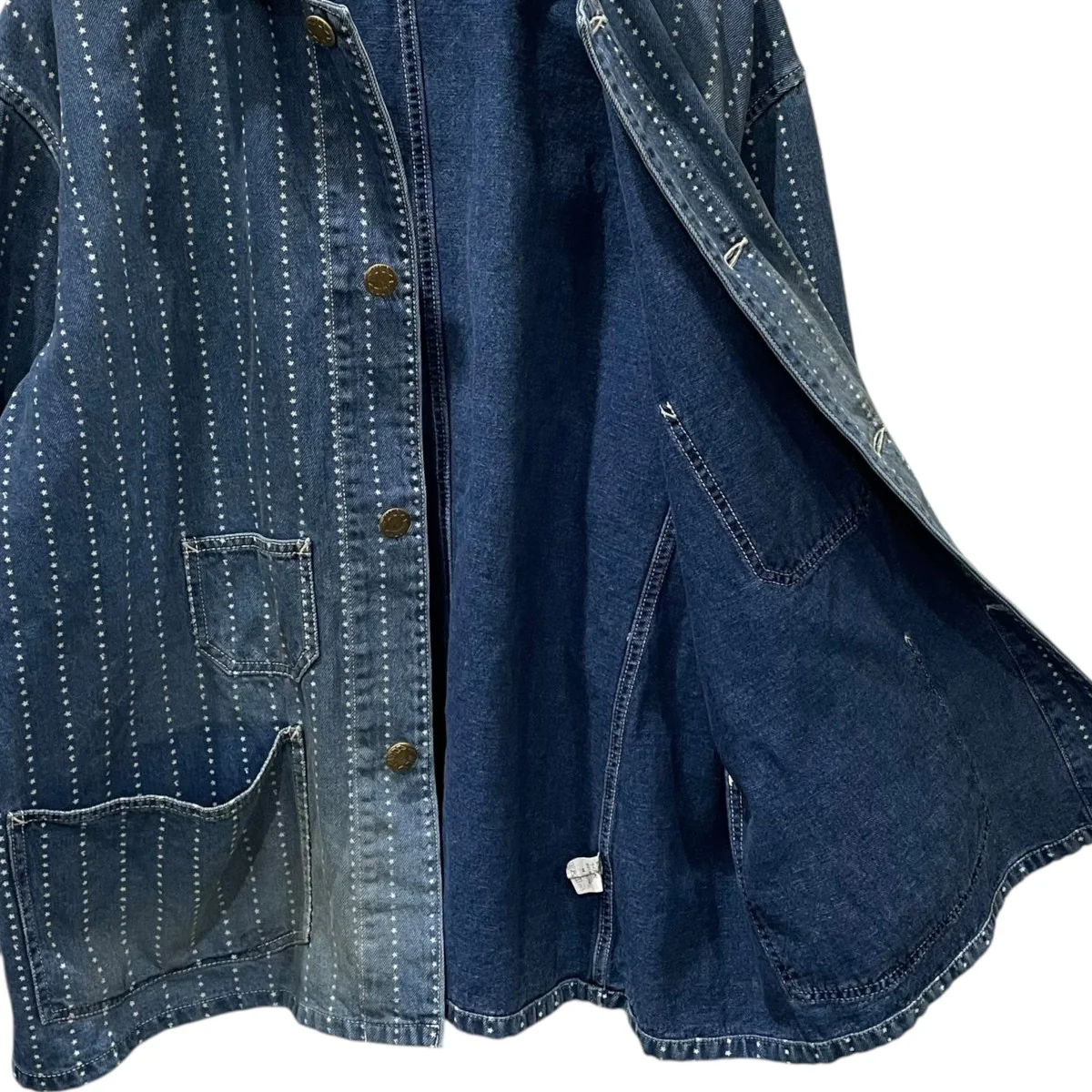 25AW デニムカバーオール Star Wabash Chore Jacket HW スター ウォバッシュ チョアジャケット ハードウォッシュ 2051HW - Image 3