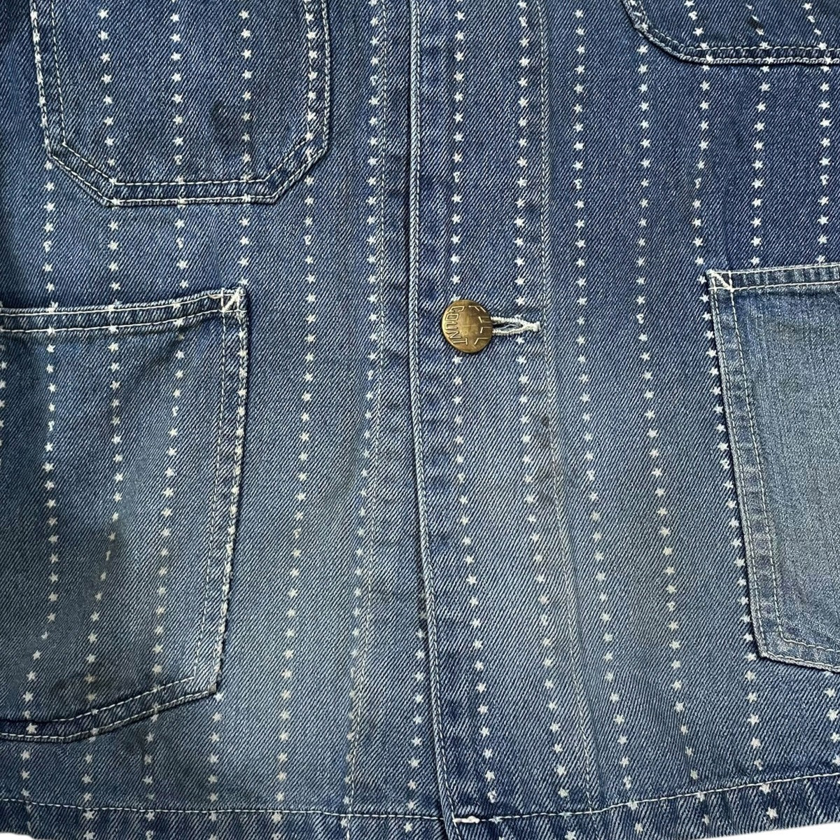 25AW デニムカバーオール Star Wabash Chore Jacket HW スター ウォバッシュ チョアジャケット ハードウォッシュ 2051HW - Image 7