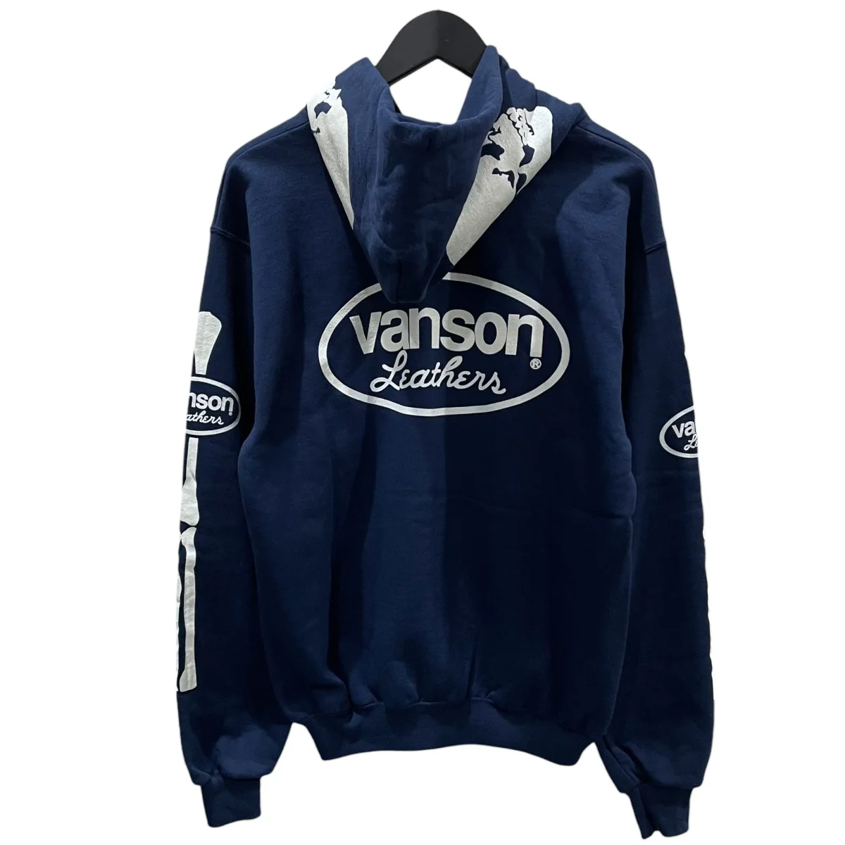 スカルボーンプリント ジップアップパーカー BONE ZIP UP HOODIE ボーン ジップアップフーディー - Image 2