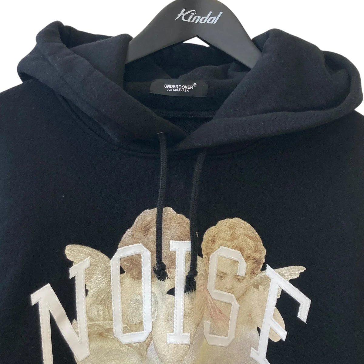 HOODIE ANGEL NOISE satinpatchプルオーバーパーカーUC2C4892-3 - Image 3
