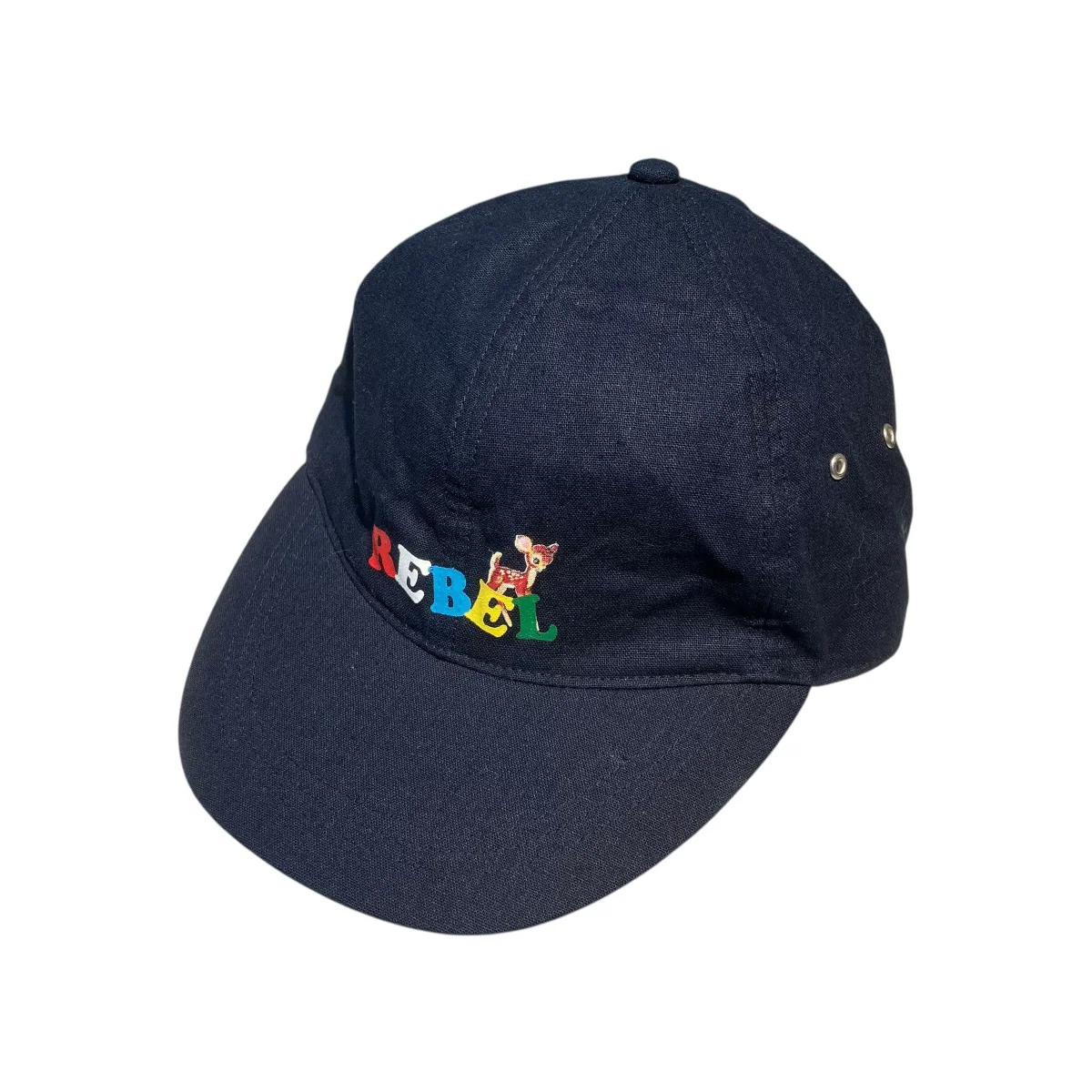 PRINTED COTTONAND LINEN BLEND BASEBALL CAPキャップUC1C4H02-3