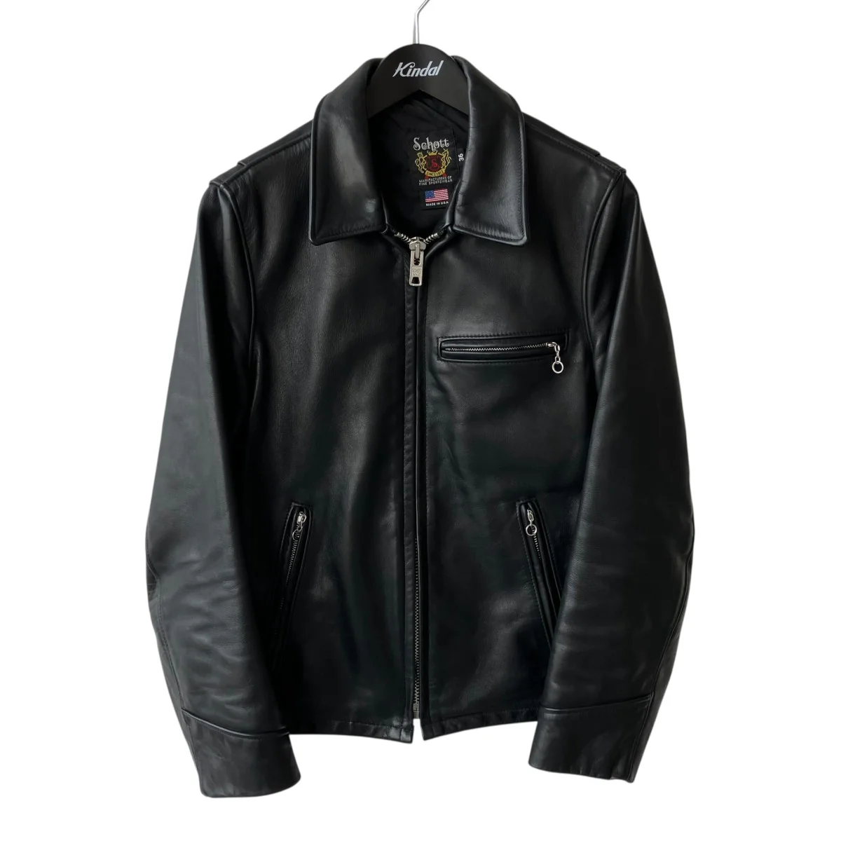 103US TRUCKER JACKETレザージャケット