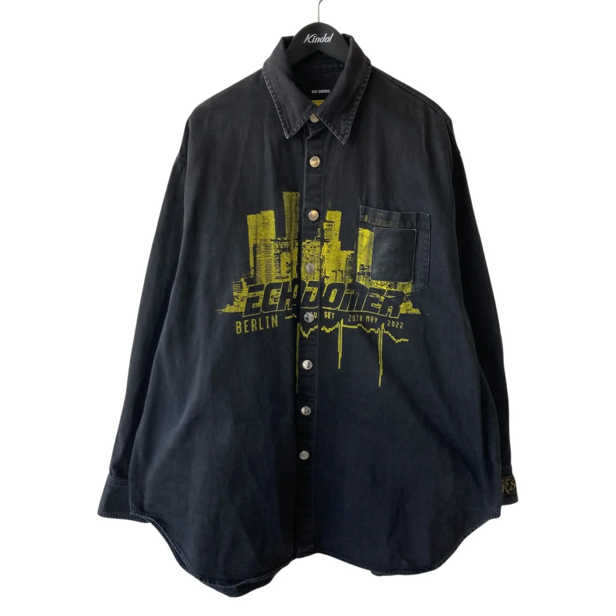 16 30 別注 30th Big fit denim shirt Echodomer printデニムジャケットM243