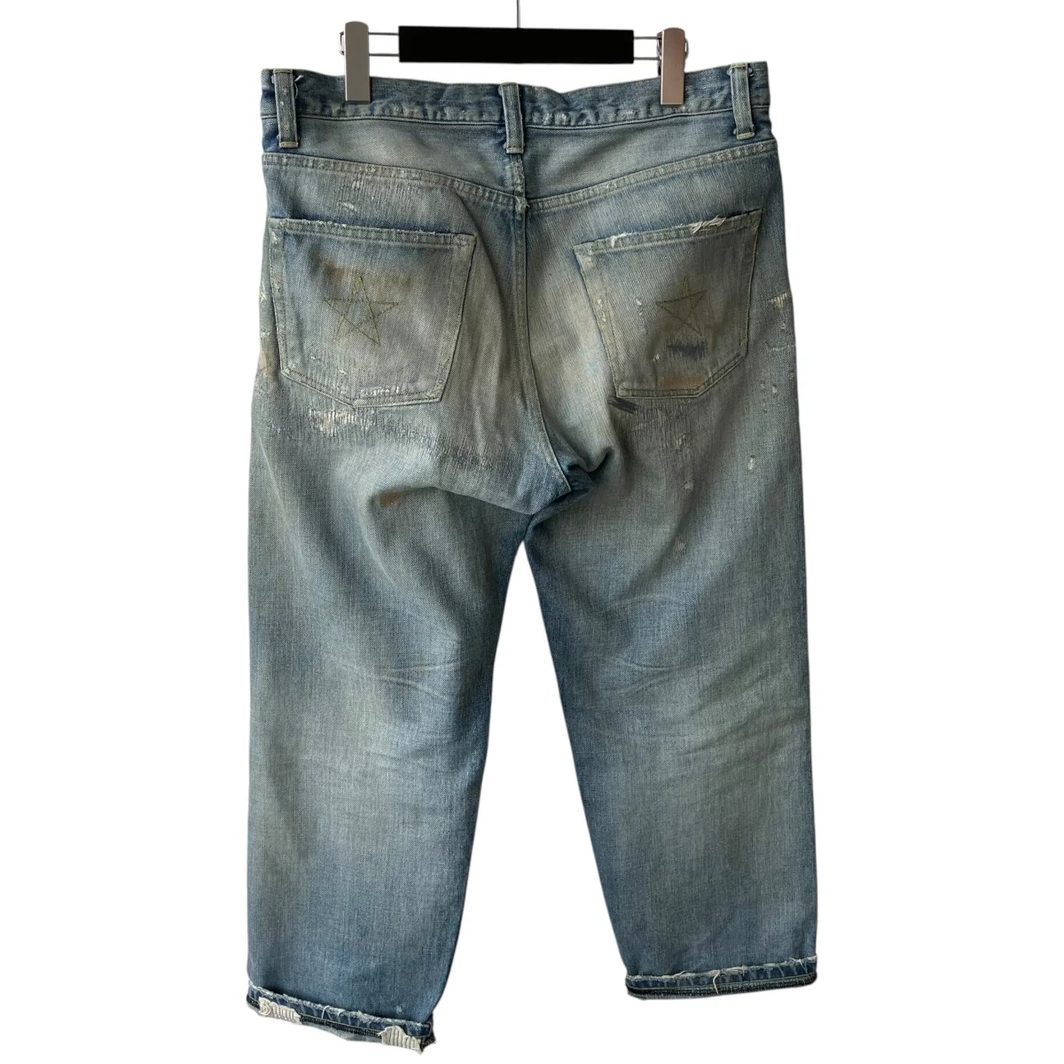 damaged silver denimデニムパンツ - Image 2