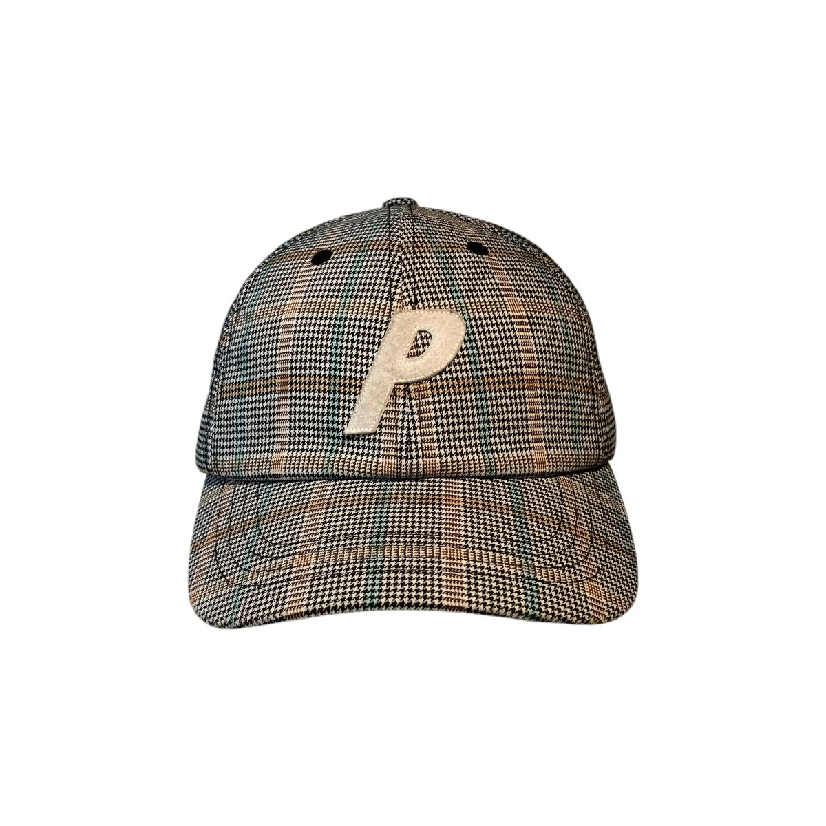 P 6 PANEL Houndstooth White千鳥格子キャップ - Image 3