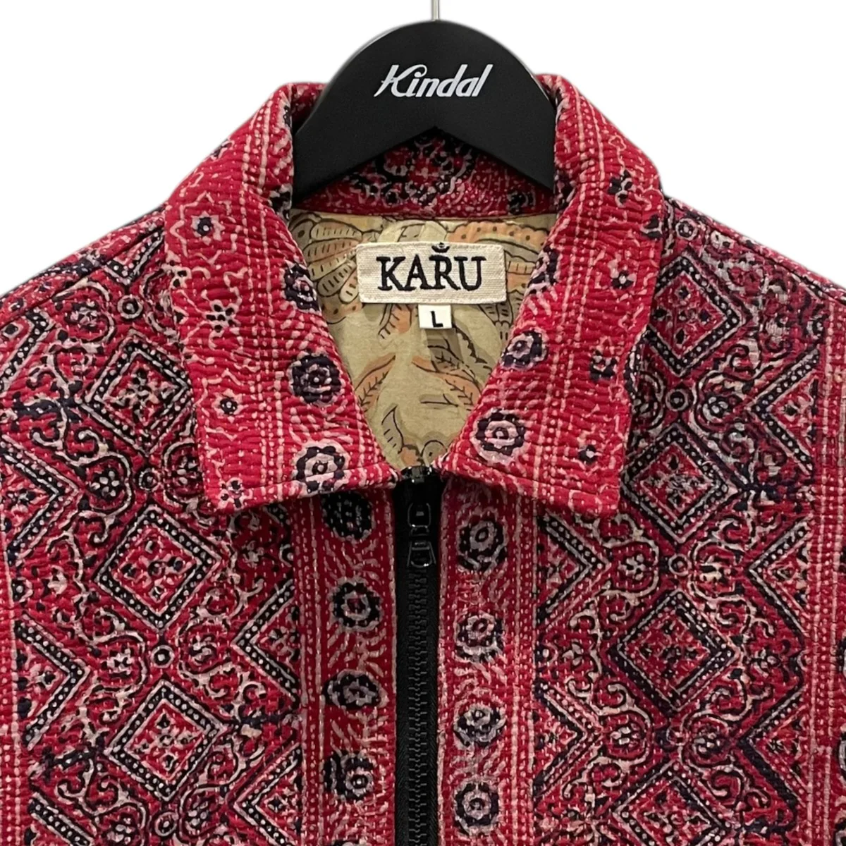 リメイクハンド刺繍ジャケット Vintage Kantha Work Jacket ヴィンテージ カンタ ワークジャケット - Image 3