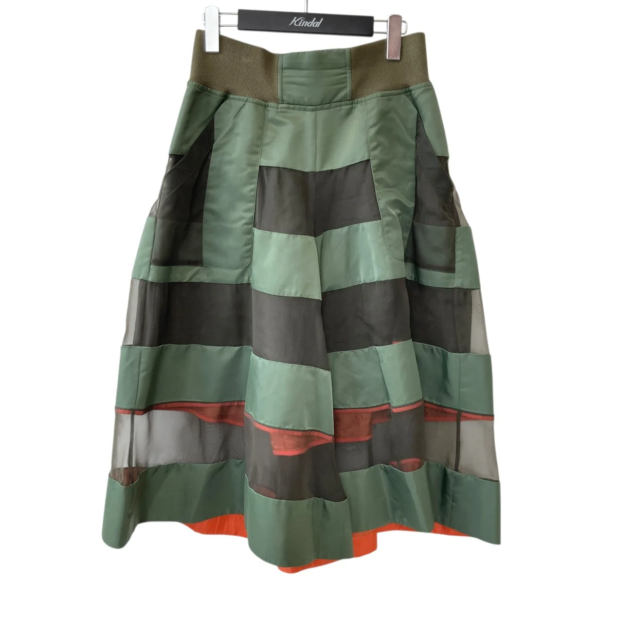 Mesh Panel Culottes PANTSワイドパンツ21-05546