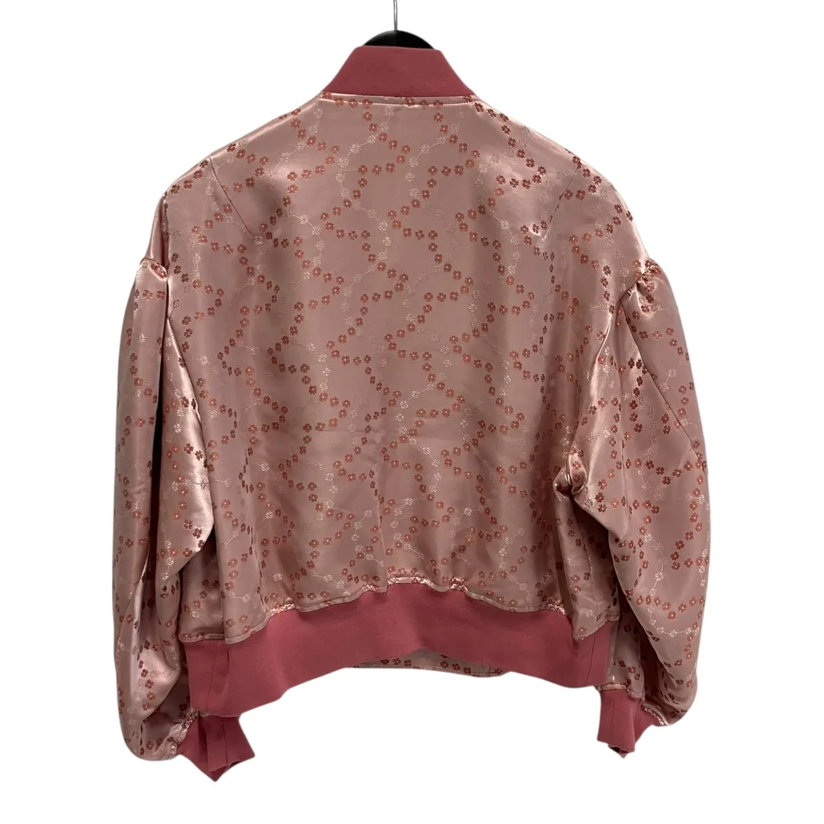 Floral Pattern Satin Jacketブルゾン3P-J015 - Image 2