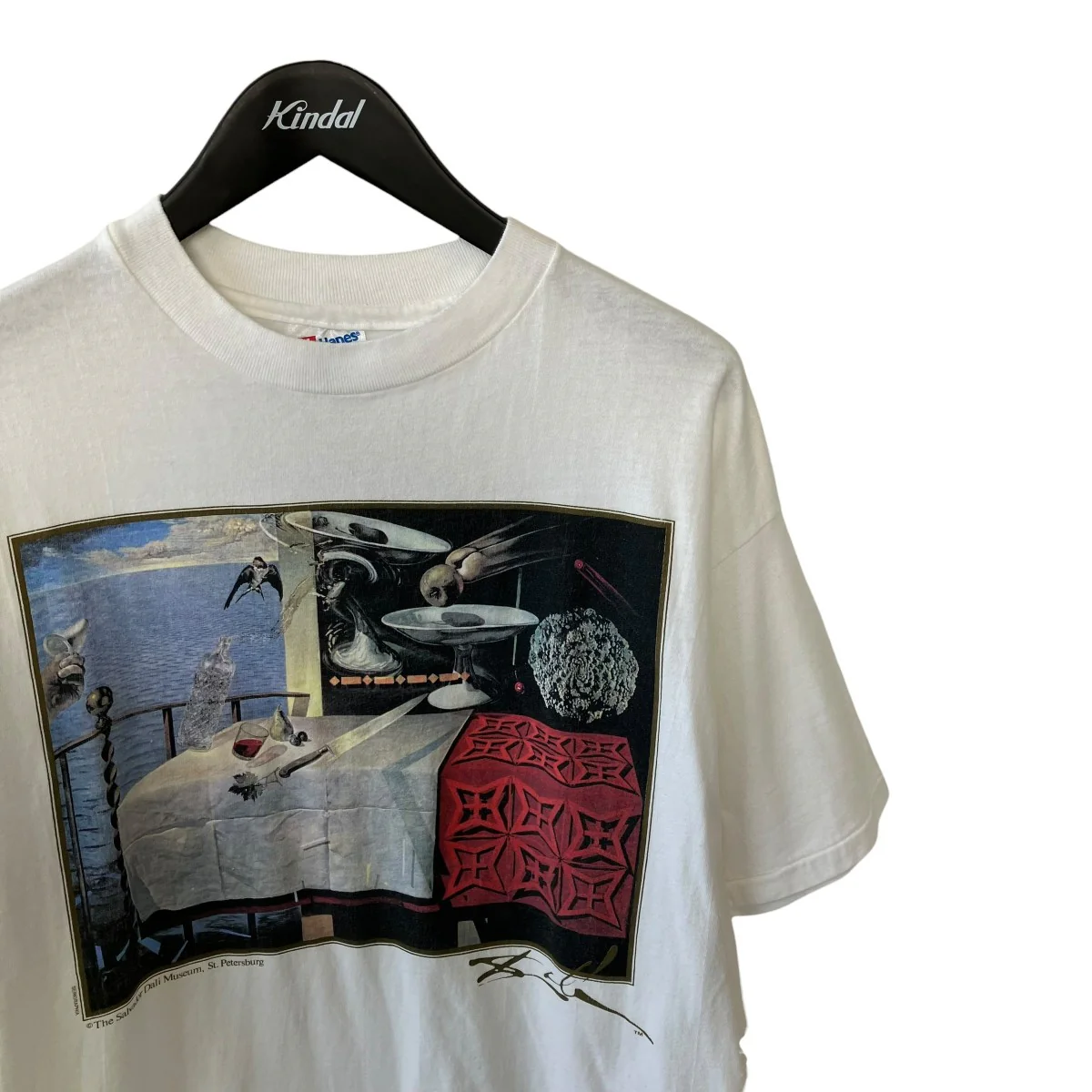 90sSALVADOR DALI LIVING STILL LIFE （素早く動いている静物）USA製アートプリントTシャツ - Image 3
