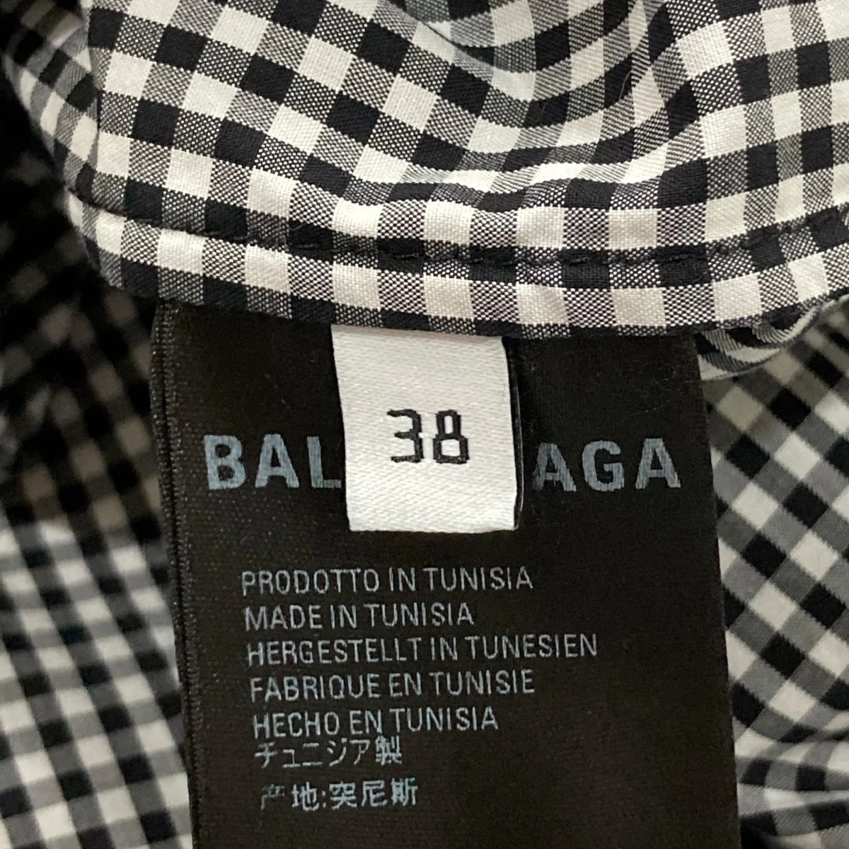 チェック半袖ジップシャツ621910 - Image 7