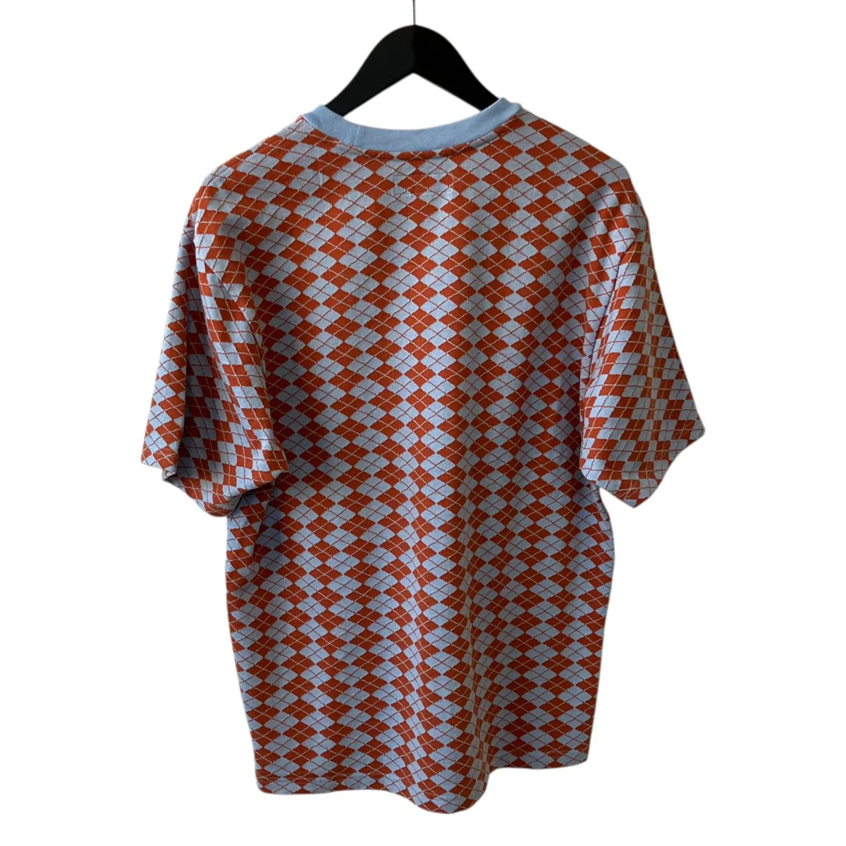 25SSDiamond Jacquard Topアーガイル半袖ニット - Image 2