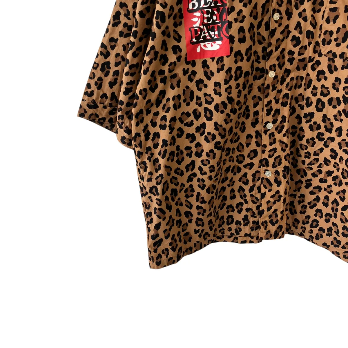 BLACKEYEPATCH LEOPARD DABO SHIRTノーカラーシャツBEP-WM-DB02 - Image 4