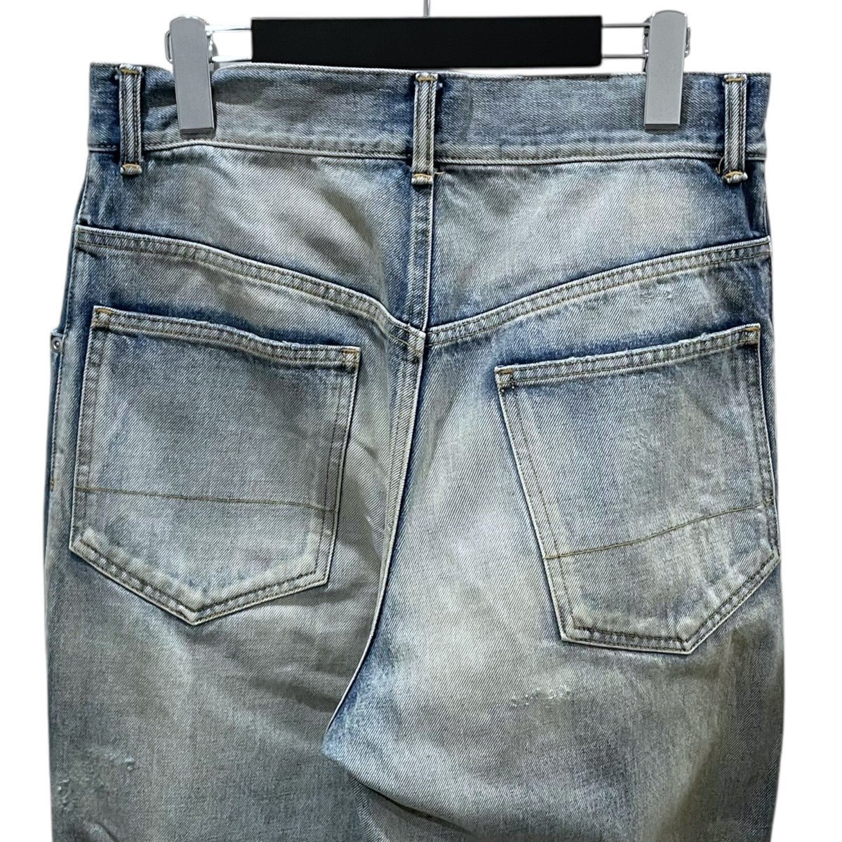 24SS 加工デニムパンツ SELVEDGE TAPERED 5P DENIM PANTS セルビッチ テーパード 5ポケット デニム パンツ ANC-PT03-B - Image 5