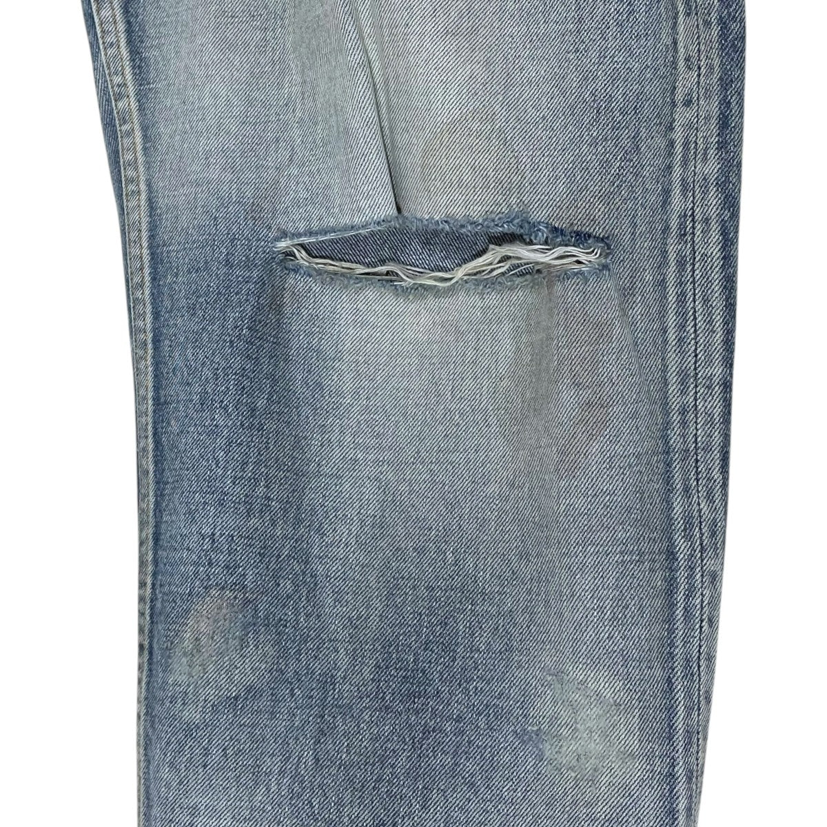 24SS 加工デニムパンツ SELVEDGE TAPERED 5P DENIM PANTS セルビッチ テーパード 5ポケット デニム パンツ ANC-PT03-B - Image 7