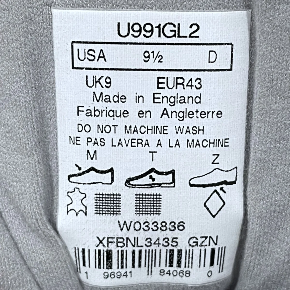 スニーカー U991GL2 MADE IN ENGLAND - Image 9