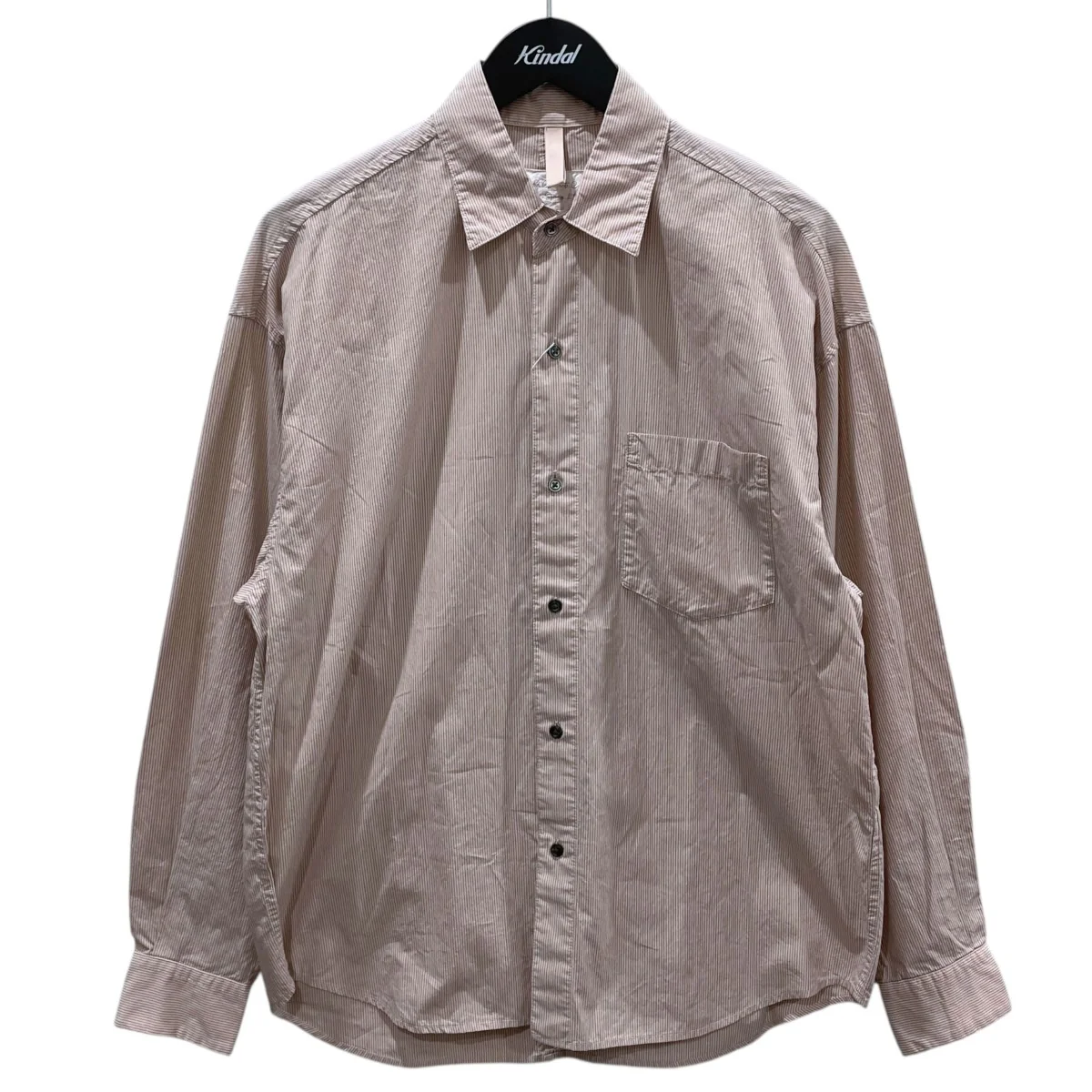 24SS ストライプ柄タイプライターシャツ GARMENT DYE TYPEWRITER SHIRT ガーメントダイ タイプライターシャツ 8311-604-0685