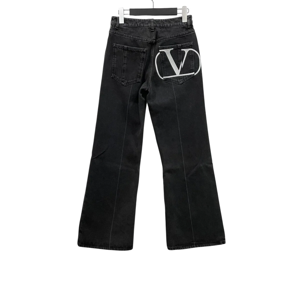 Logo Print Flare JeansデニムパンツRB0DD08H4JH - Image 2