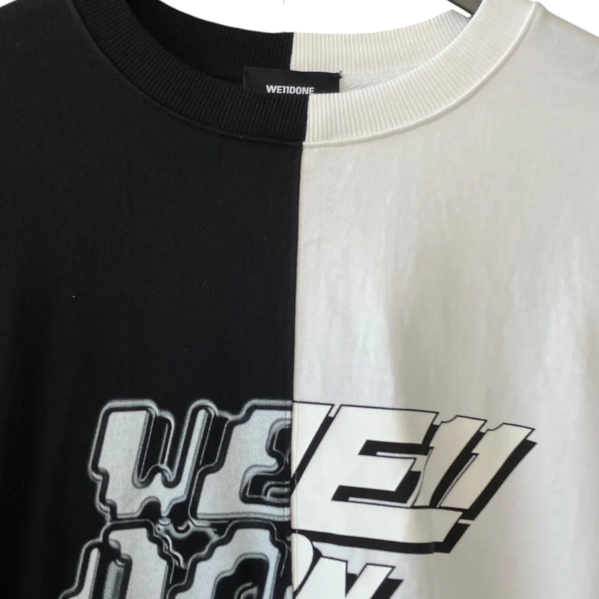 Half ＆ Half Logo Long Sleeve T-ShirtロングカットソーWD-TT1-22-557-U - Image 3