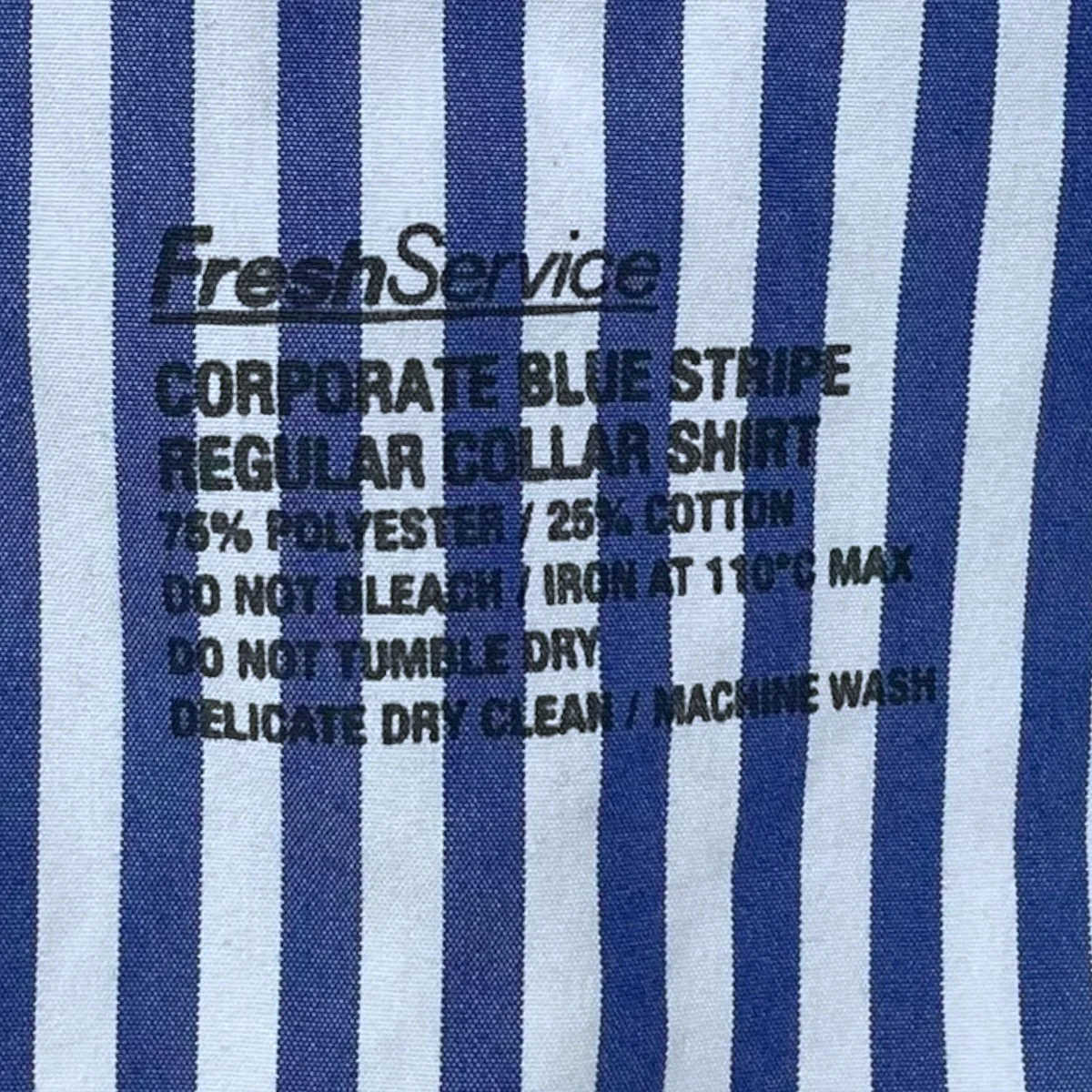 22AW ストライプ柄シャツ CORPORATE BLUE STRIPE REGULAR COLLAR SHIRT コーポレート ブルー ストライプ レギュラーカラーシャツ FSW-22-SH_170 - Image 5