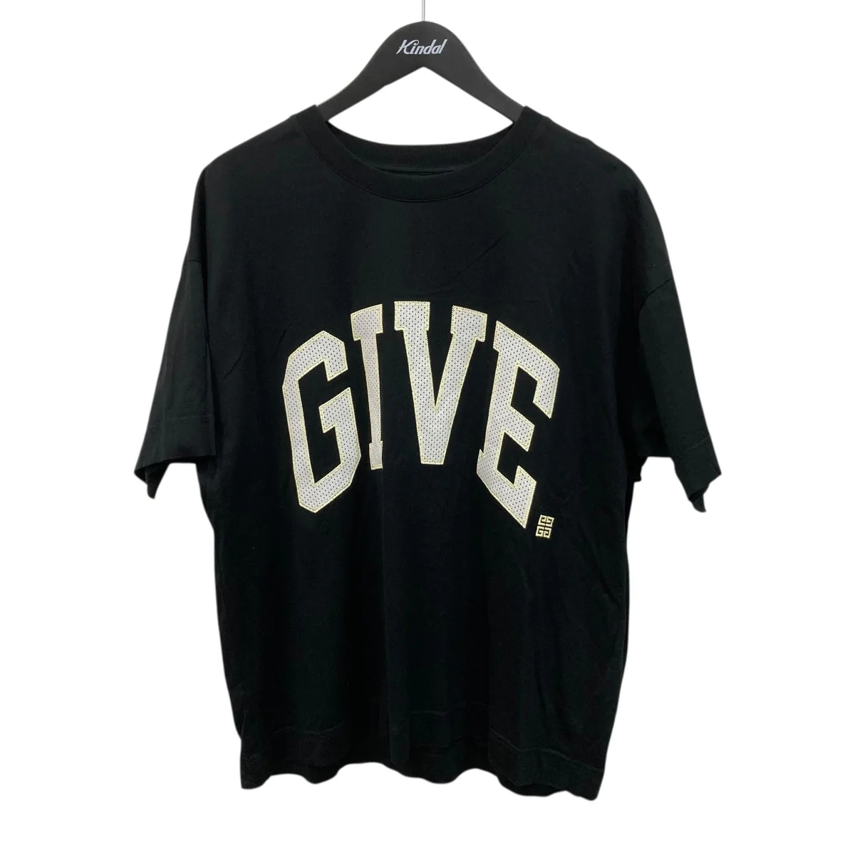 25SSBlack T-Shirt with Letter Logo Print半袖カットソーBM71JB3YMV