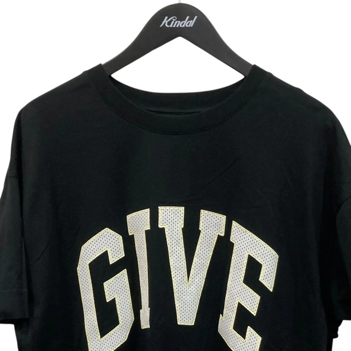 25SSBlack T-Shirt with Letter Logo Print半袖カットソーBM71JB3YMV - Image 2