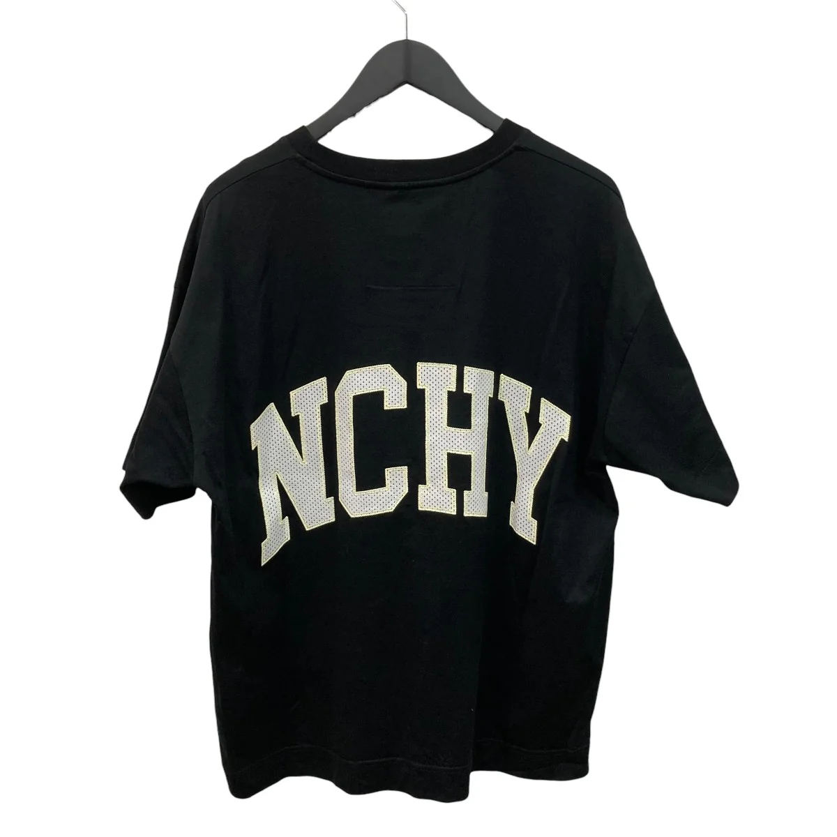 25SSBlack T-Shirt with Letter Logo Print半袖カットソーBM71JB3YMV - Image 3