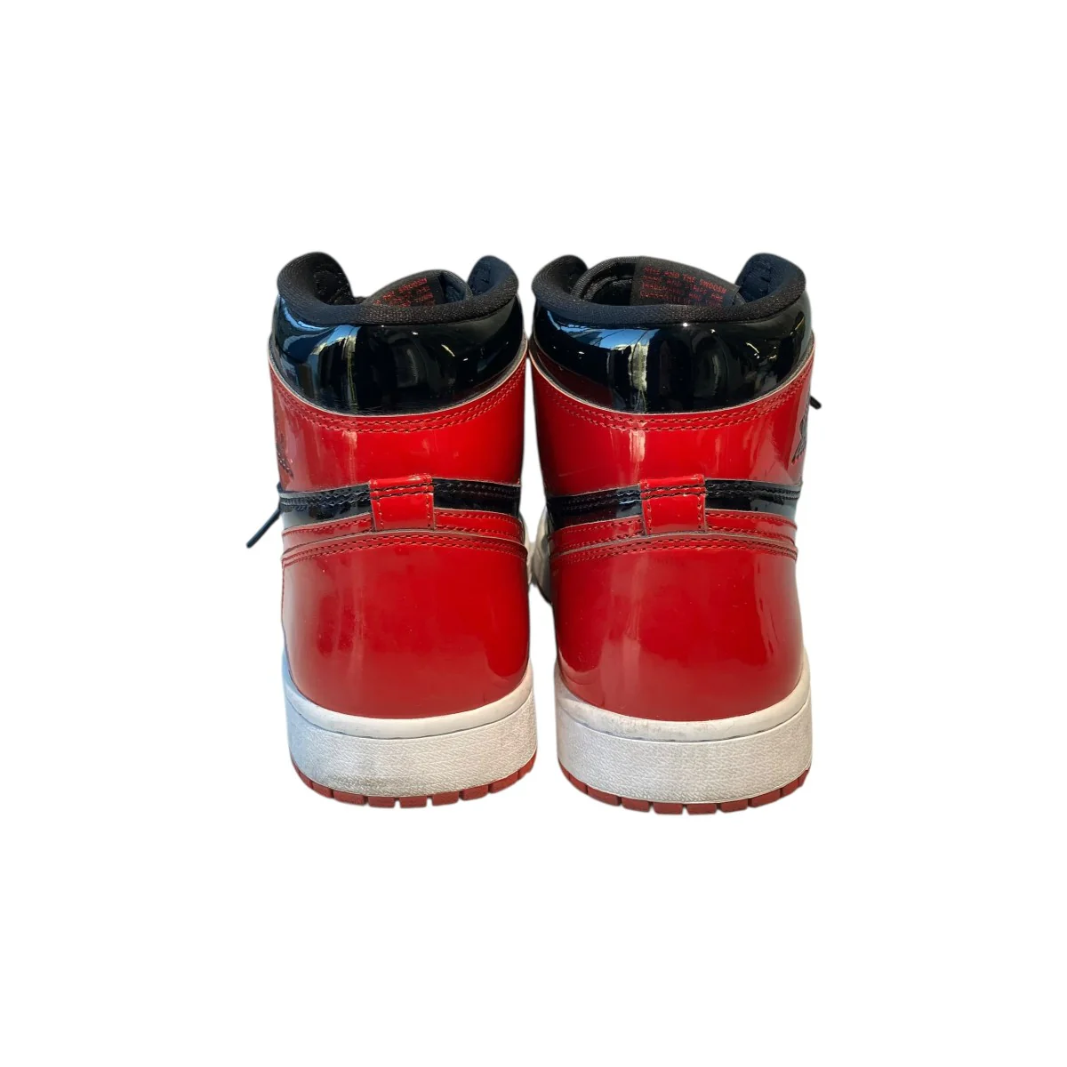 Air Jordan 1 High OG Patent Bredハイカットスニーカー555088-063 - Image 4
