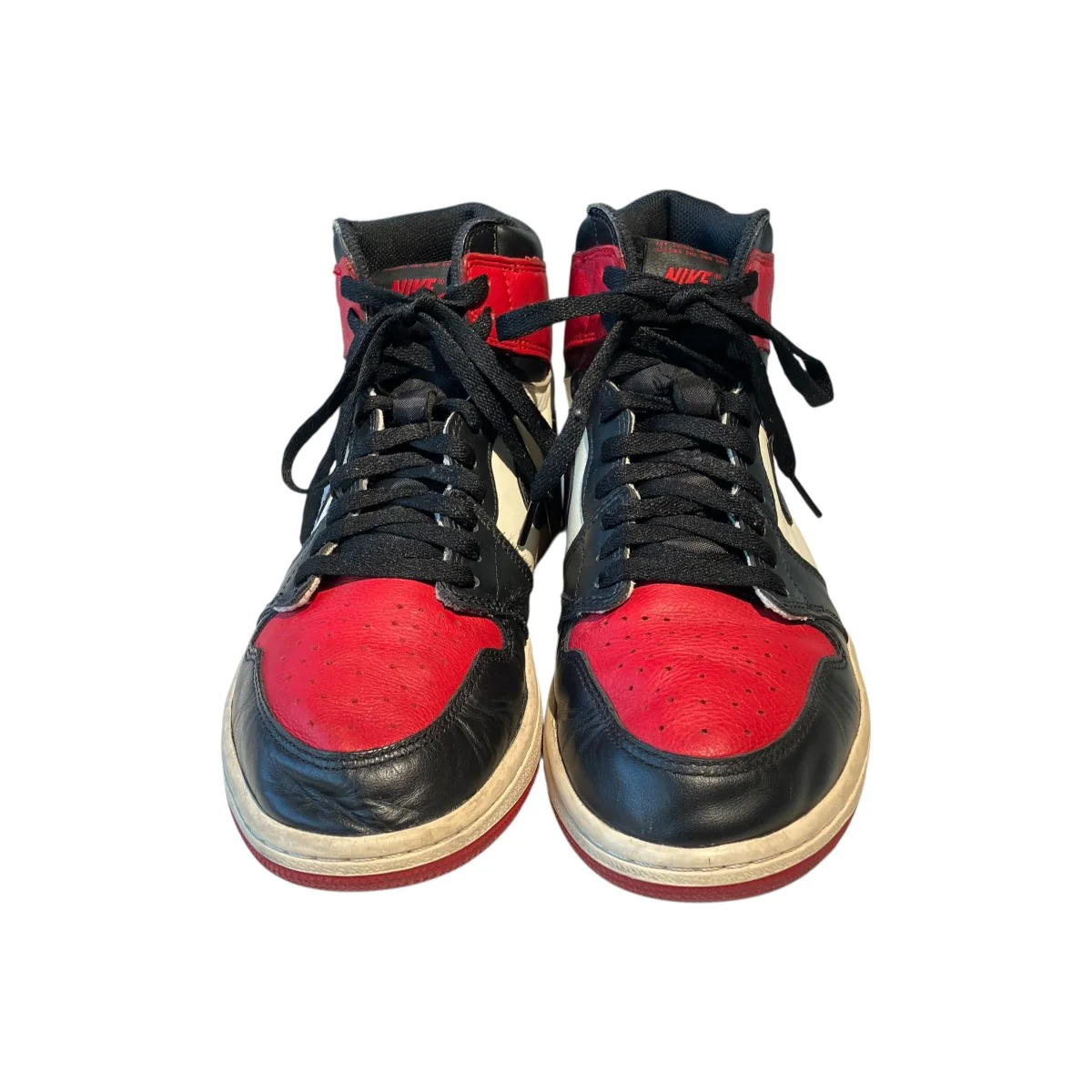 Air Jordan 1 Retro High OG Bred Toeハイカットスニーカー555088-610 - Image 3