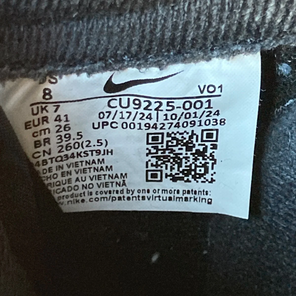Air Force 1 Low BlackローカットスニーカーCU9225-001 - Image 6